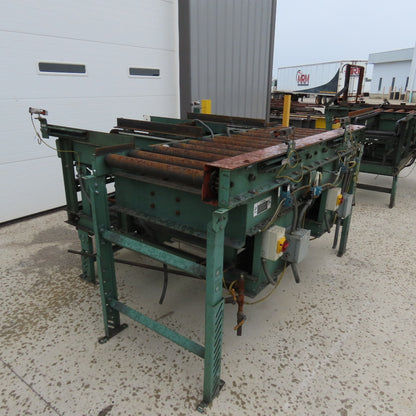 Roach 79"Lx25.5"BF Chain Drive Power Roller Transfer Conveyor 1/2HP 230/460V 3Ph