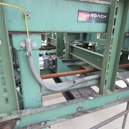 Roach 79"Lx25.5"BF Chain Drive Power Roller Transfer Conveyor 1/2HP 230/460V 3Ph