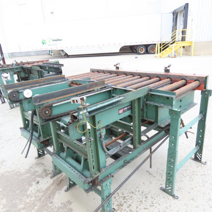Roach 79"Lx25.5"BF Chain Drive Power Roller Transfer Conveyor 1/2HP 230/460V 3Ph