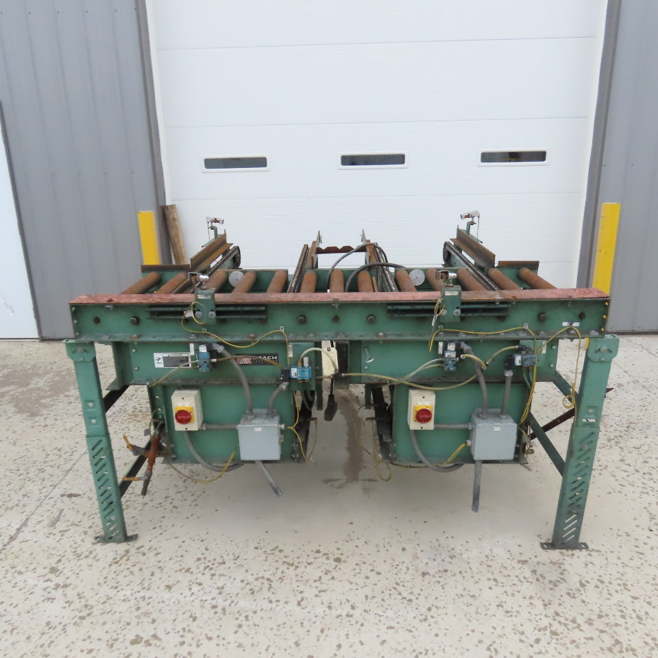 Roach 79"Lx25.5"BF Chain Drive Power Roller Transfer Conveyor 1/2HP 230/460V 3Ph