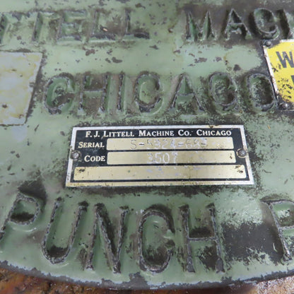 F. J. Littell Machine Co. No. 3 Automatic Centering Reel Coil Uncoiler 208-230V
