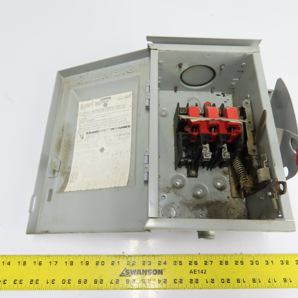 Siemens HNF361R 30A Non-Fusible Heavy Duty Safety Disconnect Switch 600VAC