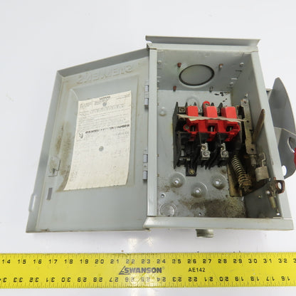 Siemens HNF361R 30A Non-Fusible Heavy Duty Safety Disconnect Switch 600VAC