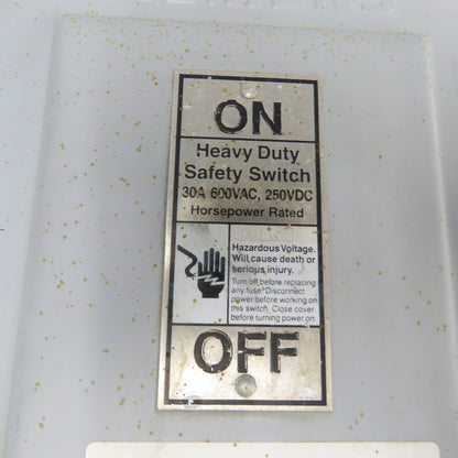Siemens HNF361R 30A Non-Fusible Heavy Duty Safety Disconnect Switch 600VAC