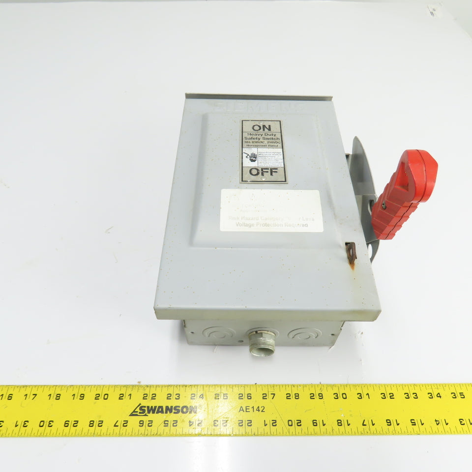 Siemens HNF361R 30A Non-Fusible Heavy Duty Safety Disconnect Switch 600VAC