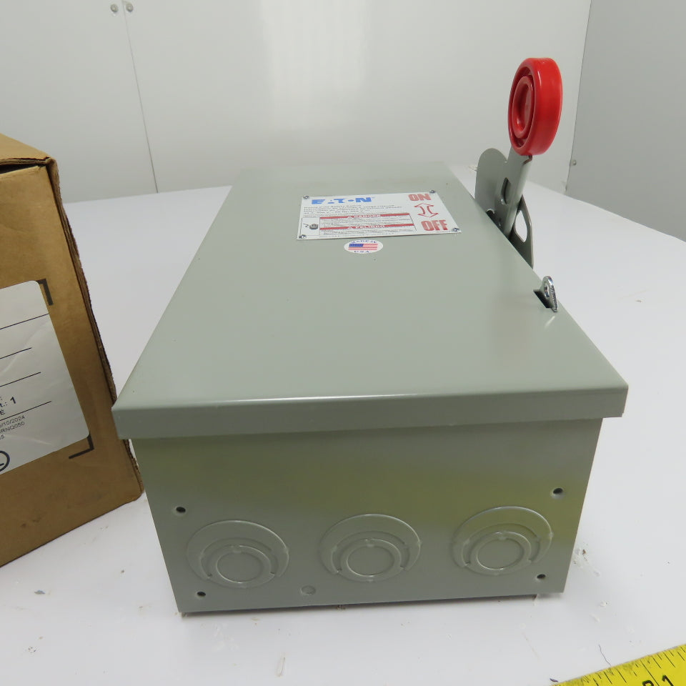 Eaton DH361UGK 30A Non-Fusible Heavy Duty Safety Disconnect Switch 600VAC 250VDC