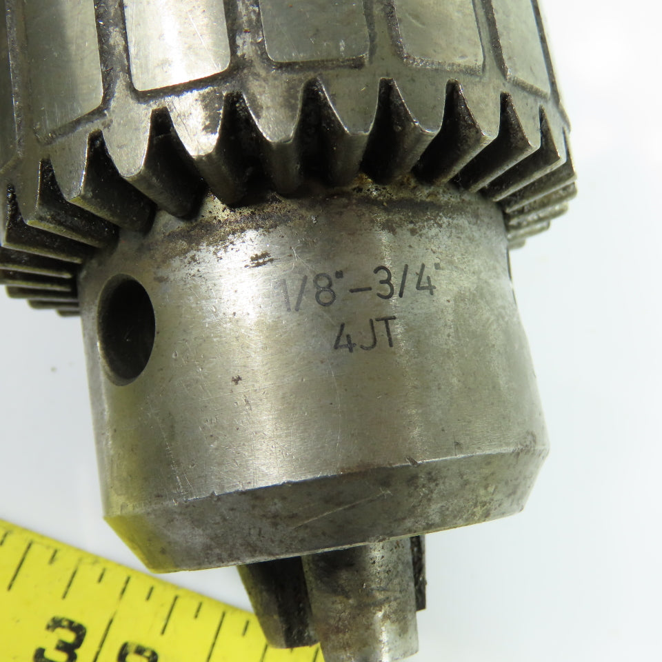 Accupro 65867871 1/8"-3/4" Heavy Duty Drill Chuck with Jacobs 4MT 4JT Arbor