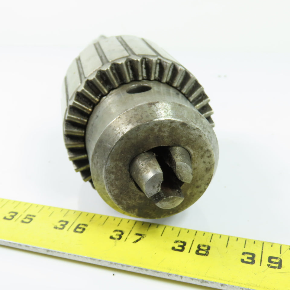 Accupro 65867871 1/8"-3/4" Heavy Duty Drill Chuck with Jacobs 4MT 4JT Arbor