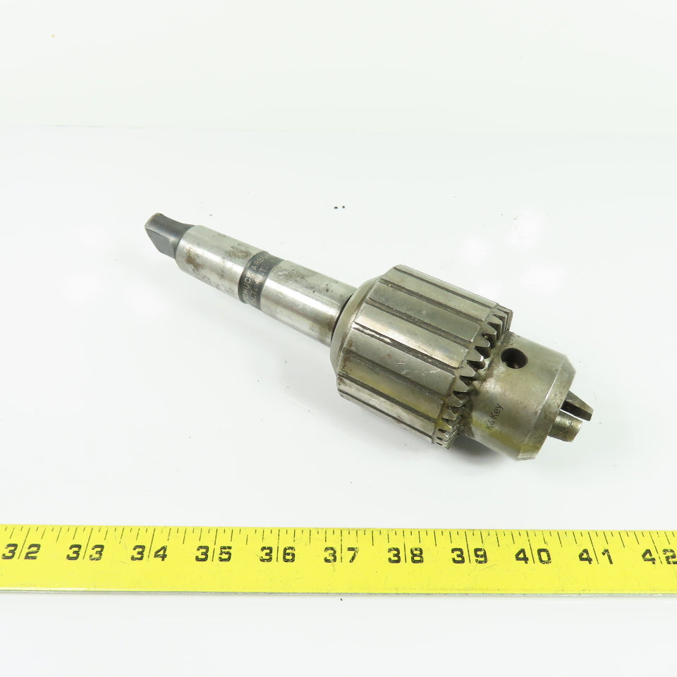 Accupro 65867871 1/8"-3/4" Heavy Duty Drill Chuck with Jacobs 4MT 4JT Arbor
