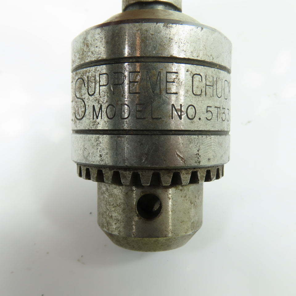 Supreme 5T33 5/64"-1/2" Capacity 33 Taper Drill Chuck