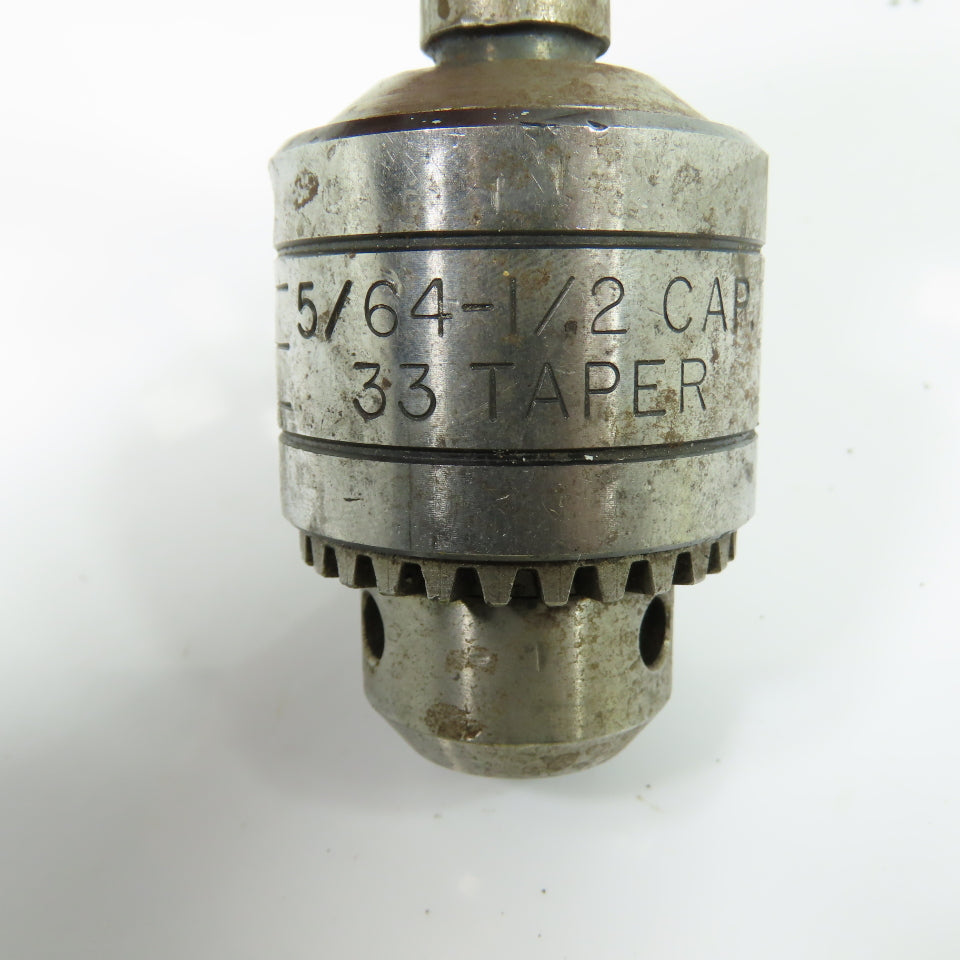 Supreme 5T33 5/64"-1/2" Capacity 33 Taper Drill Chuck