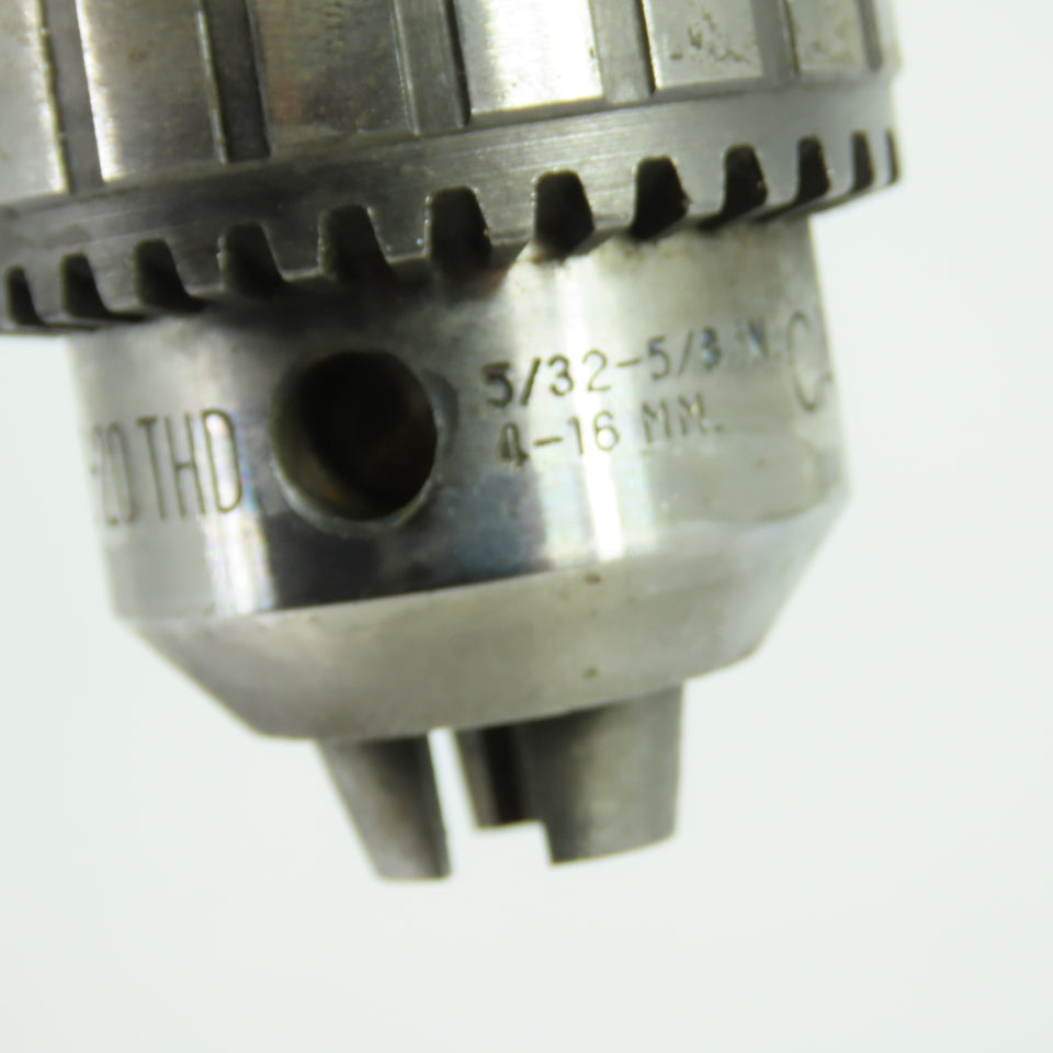 Jacobs 36B 5-/32"- 5/8" Capacity Keyed Drill Chuck 1/2-20 THD Mount
