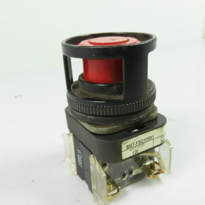 Allen-Bradley 800T-FXQ10RA1 SerT 30mm Mushroom Head Illuminated Push Button 120V
