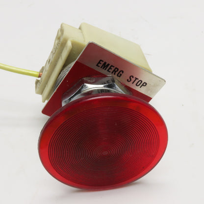 Square D ZB9 9001 KM1 110-120V 50-60Hz Red Mushroom Head E-Stop Push Button