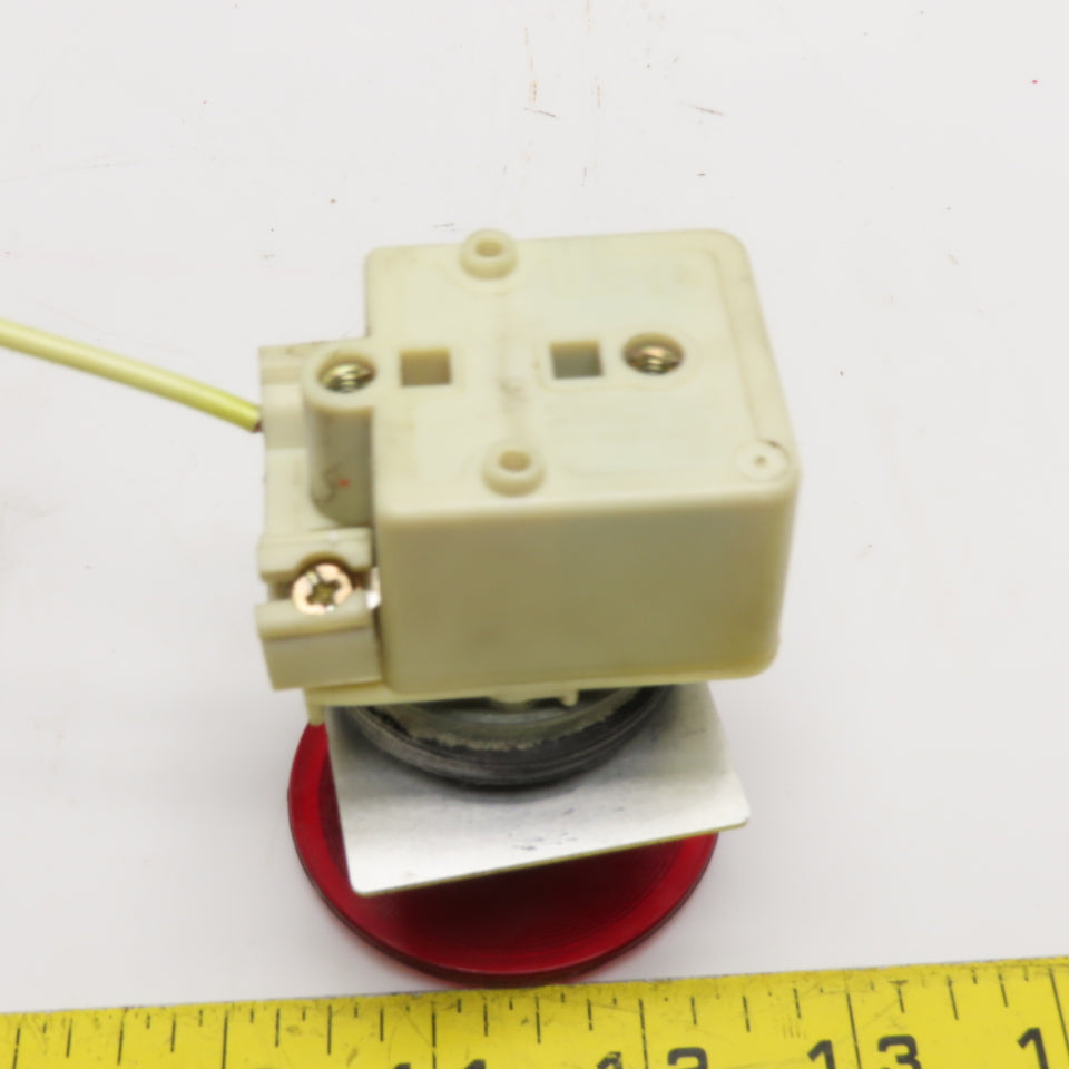 Square D ZB9 9001 KM1 110-120V 50-60Hz Red Mushroom Head E-Stop Push Button