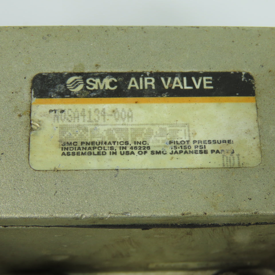 SMC NVSA4134-00A Pneumatic Air Valve 15-150 PSI W/ Subplate