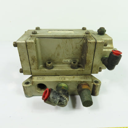 SMC NVSA4134-00A Pneumatic Air Valve 15-150 PSI W/ Subplate