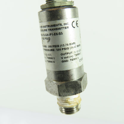 Dwyer Instruments 628-10-GH-P1-E6-S5 Pressure Transmitter 0-100 PSIG 0-10VDC Out