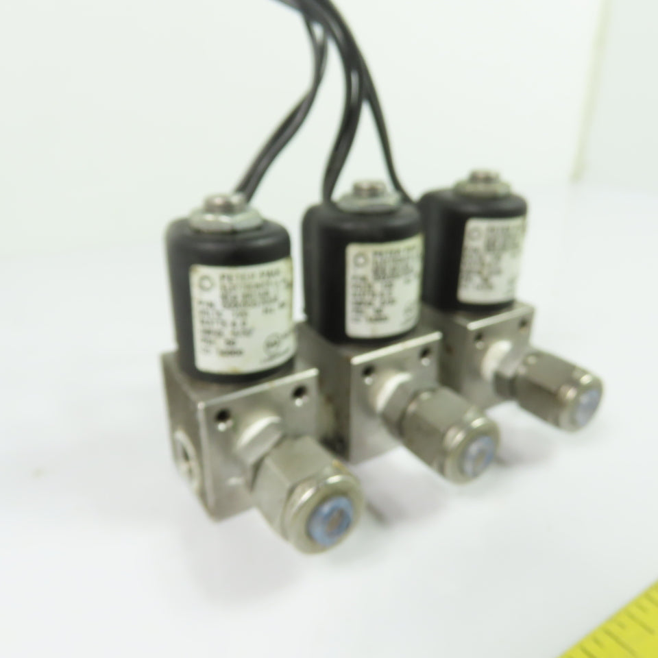 Peter Paul 52X05570GB (3)Solenoid Valves 120V 6.0W 5/32 Orifice