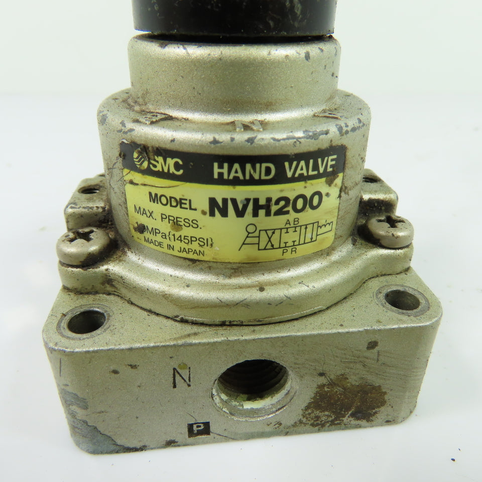 SMC NVH200 Pneumatic Hand Lever Control Valve 145PSI