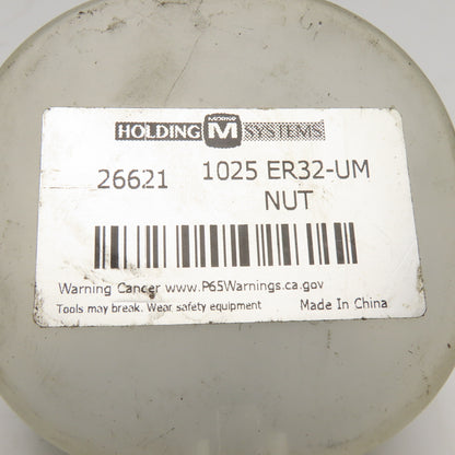 Holding Systems 1025 ER32-UM ER32UM Collet Nut