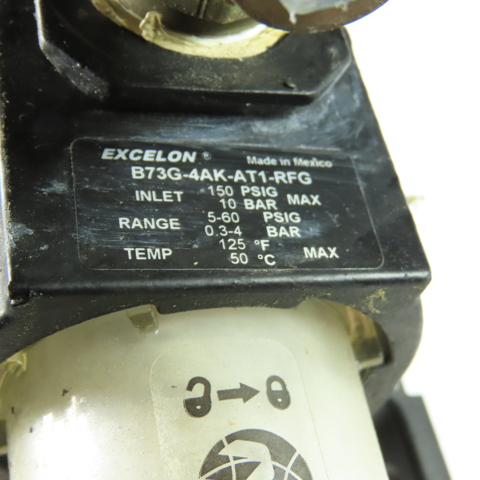 Norgren B73G-4AK-AT1-RFG Excelon Filter Regulator 150 PSIG 1/2"NPT