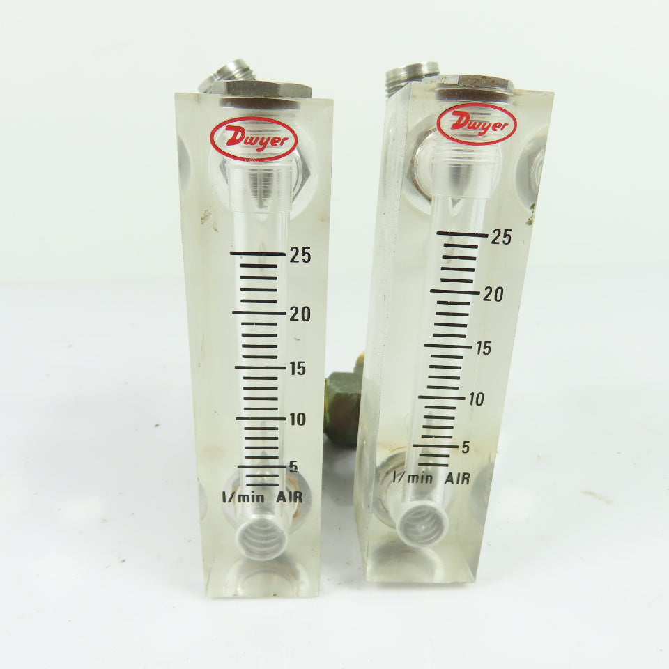 Dwyer VFA-25-SS-VIT Flowmeter 2.5-25 L/min AIR 100 PSIG Lot Of 2