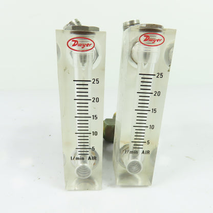 Dwyer VFA-25-SS-VIT Flowmeter 2.5-25 L/min AIR 100 PSIG Lot Of 2