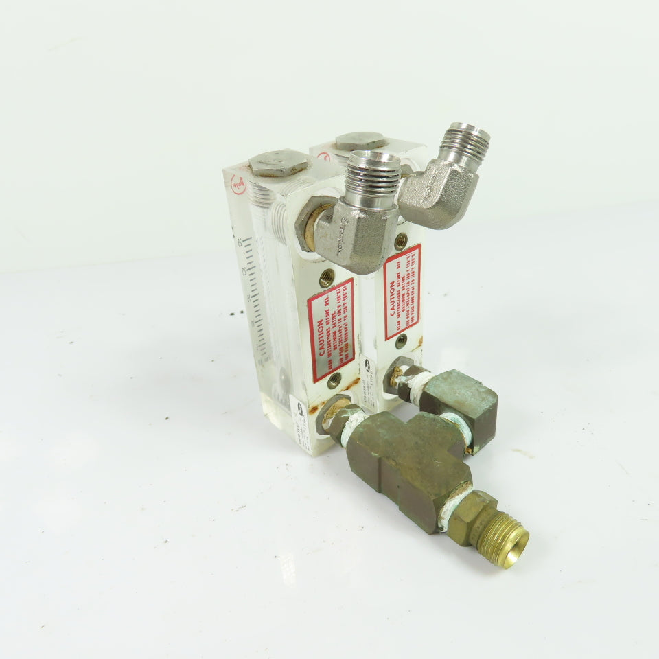 Dwyer VFA-25-SS-VIT Flowmeter 2.5-25 L/min AIR 100 PSIG Lot Of 2