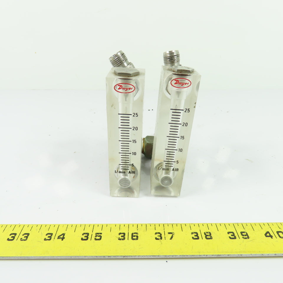 Dwyer VFA-25-SS-VIT Flowmeter 2.5-25 L/min AIR 100 PSIG Lot Of 2