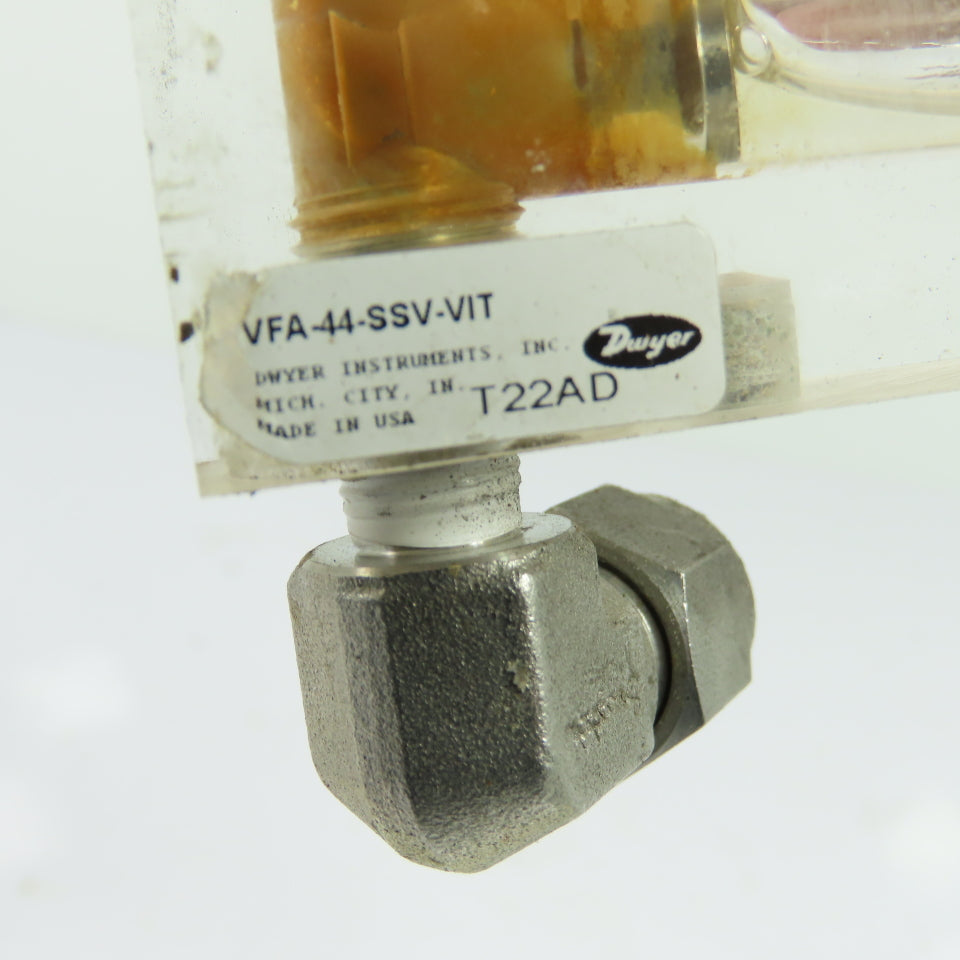 Dwyer VFA-44-SSV-VIT Visi-Float Flowmeter 10-40 GPH Water