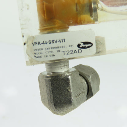 Dwyer VFA-44-SSV-VIT Visi-Float Flowmeter 10-40 GPH Water