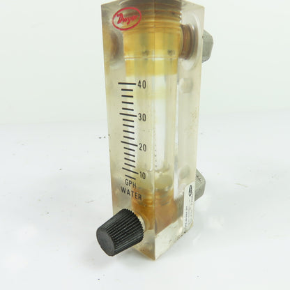 Dwyer VFA-44-SSV-VIT Visi-Float Flowmeter 10-40 GPH Water