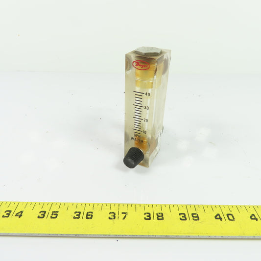 Dwyer VFA-44-SSV-VIT Visi-Float Flowmeter 10-40 GPH Water