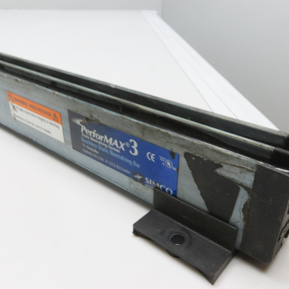 SIMCO PerforMAX 3 60" Shockless Static Neutralizing Bar +/- 10 kVp Max
