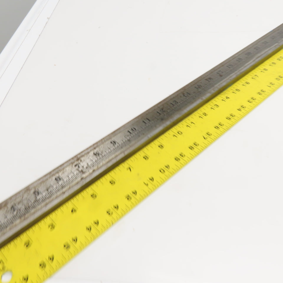 0-65" Heavy Duty Industrial Steel Straight Edge Measuring Scale 1-1/2" x 1/2" T