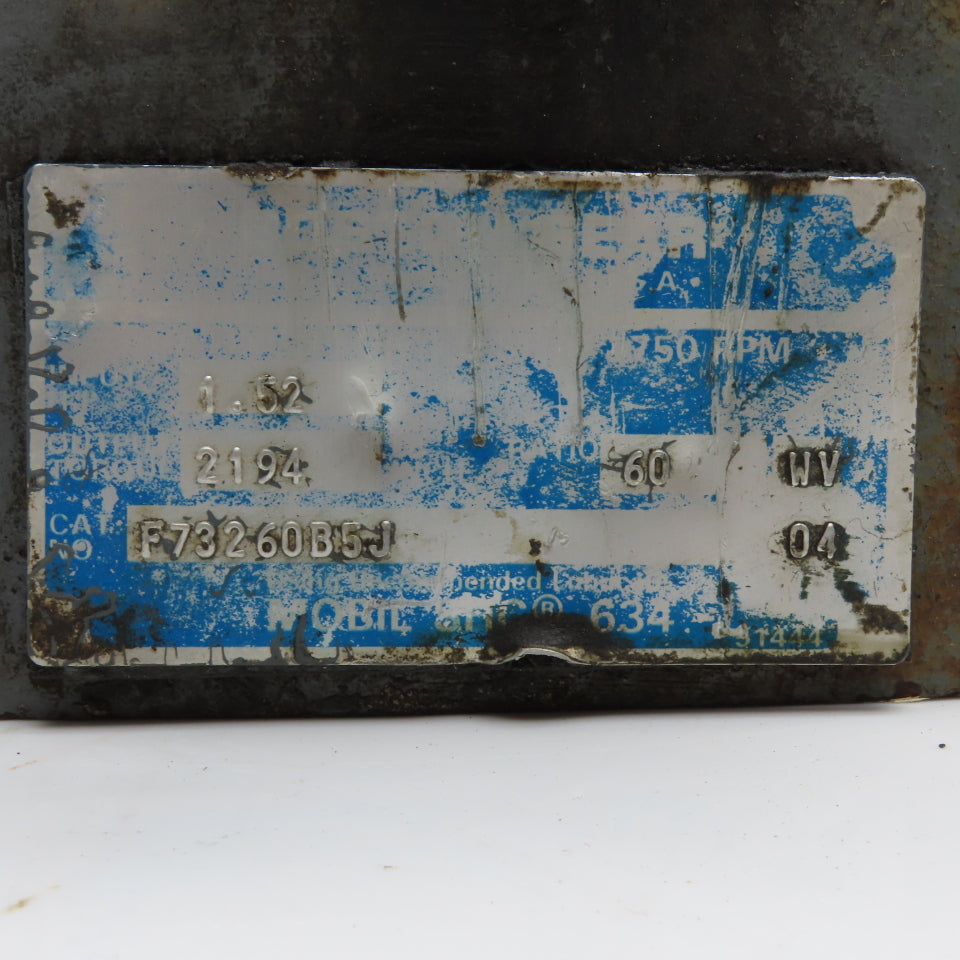 Magnetek 10-186691-02 3/4HP Gear Motor 200-230/460V 3Ph 1725RPM JA56C Fr.