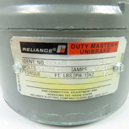 Reliance 5200724A Duty Master Unibrake Brake 10 Ft. Lbs. 230/460V 1Ph 60Hz