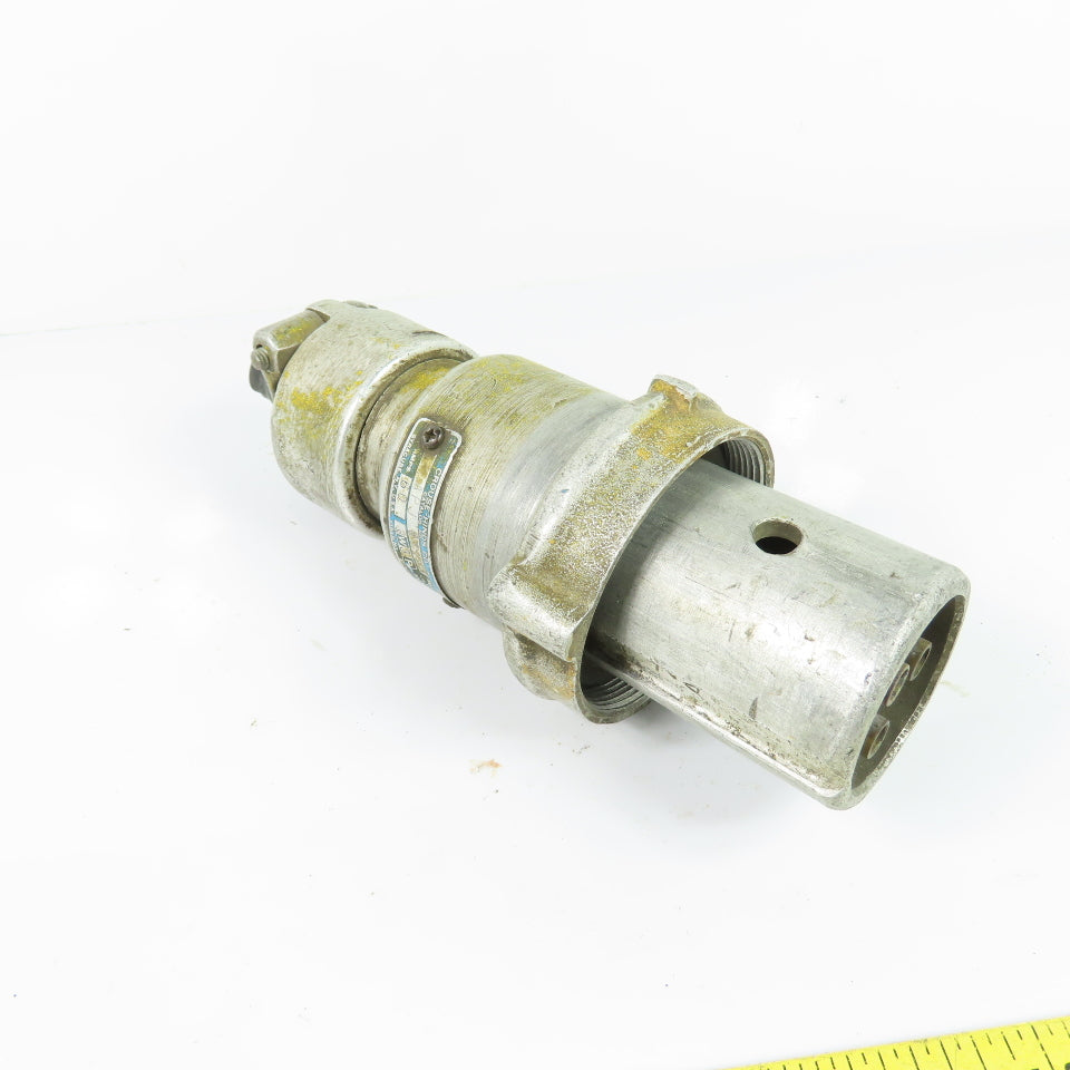 Crouse-Hinds APJ6375 60A 3W3P Arktite Body Grounded Plug 600VAC 250VDC