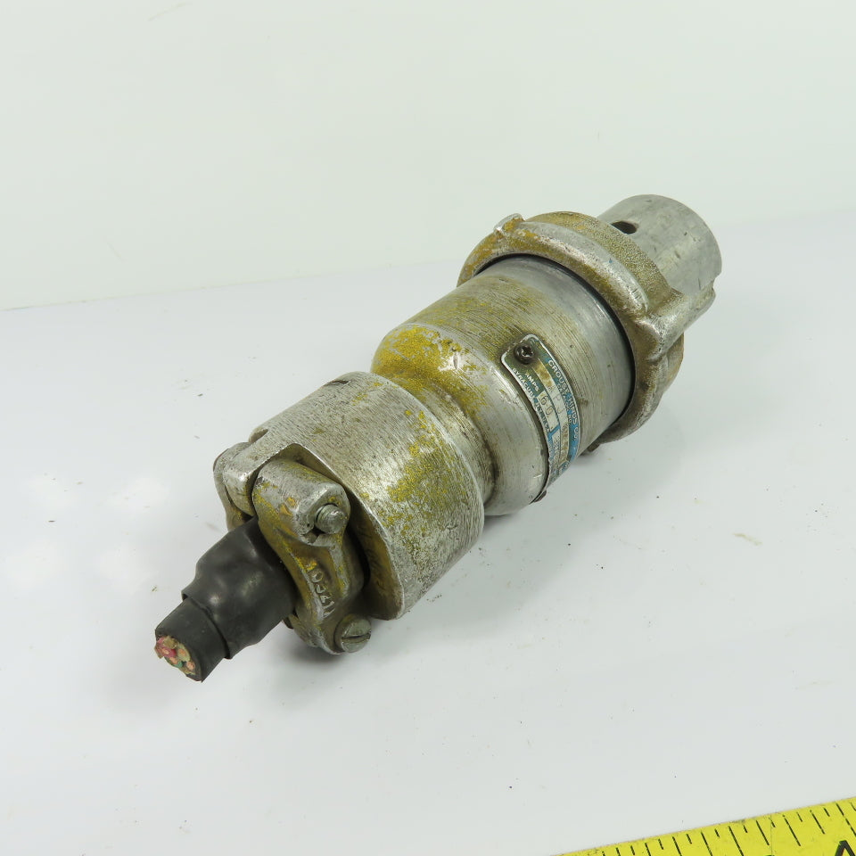 Crouse-Hinds APJ6375 60A 3W3P Arktite Body Grounded Plug 600VAC 250VDC