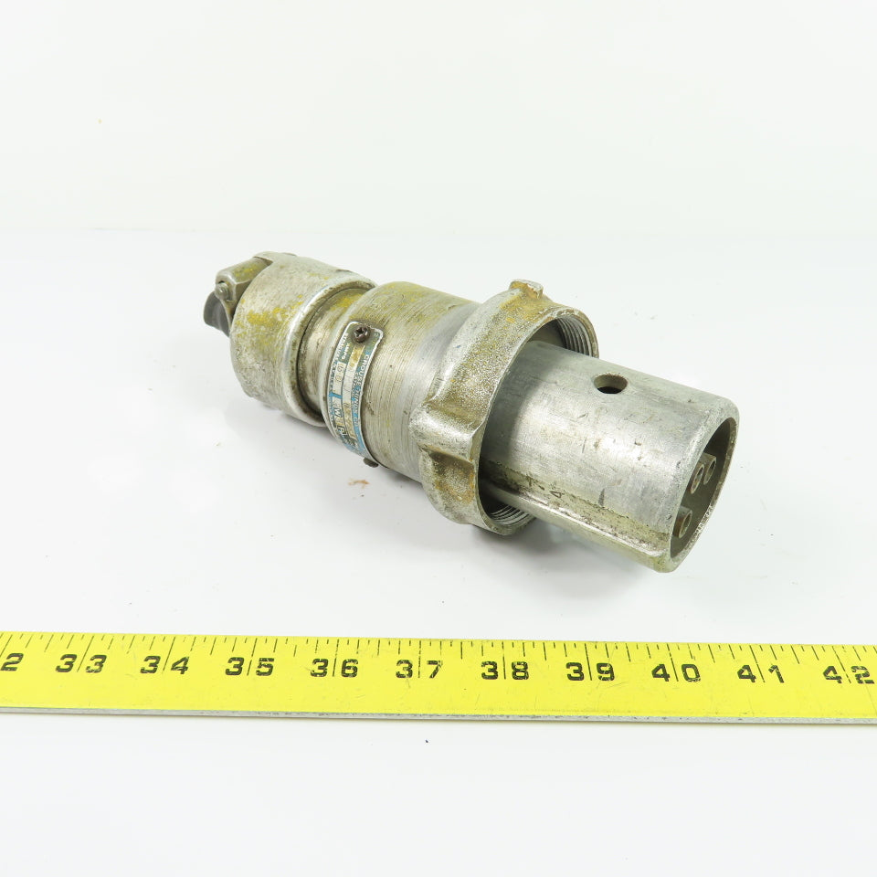 Crouse-Hinds APJ6375 60A 3W3P Arktite Body Grounded Plug 600VAC 250VDC