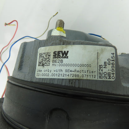SEW Eurodrive BE2B Electric Motor Brake 20 Nm