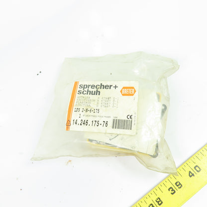 Sprecher + Schuh LFS 2-N-6-175 Red/Yellow Rotary Operating Handle 67x67mm