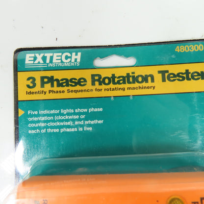 Extech 480300 3 Phase Rotation Tester 100-660VAC 50-70Hz