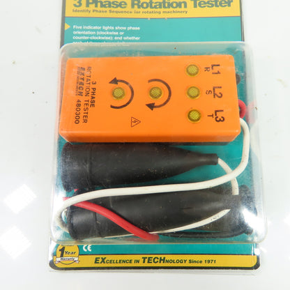 Extech 480300 3 Phase Rotation Tester 100-660VAC 50-70Hz