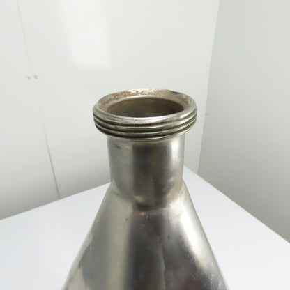 Stainless Steel Square to Round Transition Hopper Funnel 28" Tall