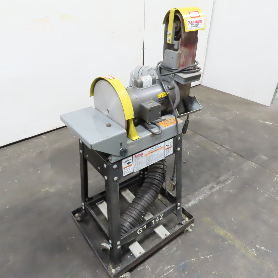 Grizzly G1014Z Combination Sander 3/4HP 1Ph 110V/220V 6"x48" Belt 9" Disc
