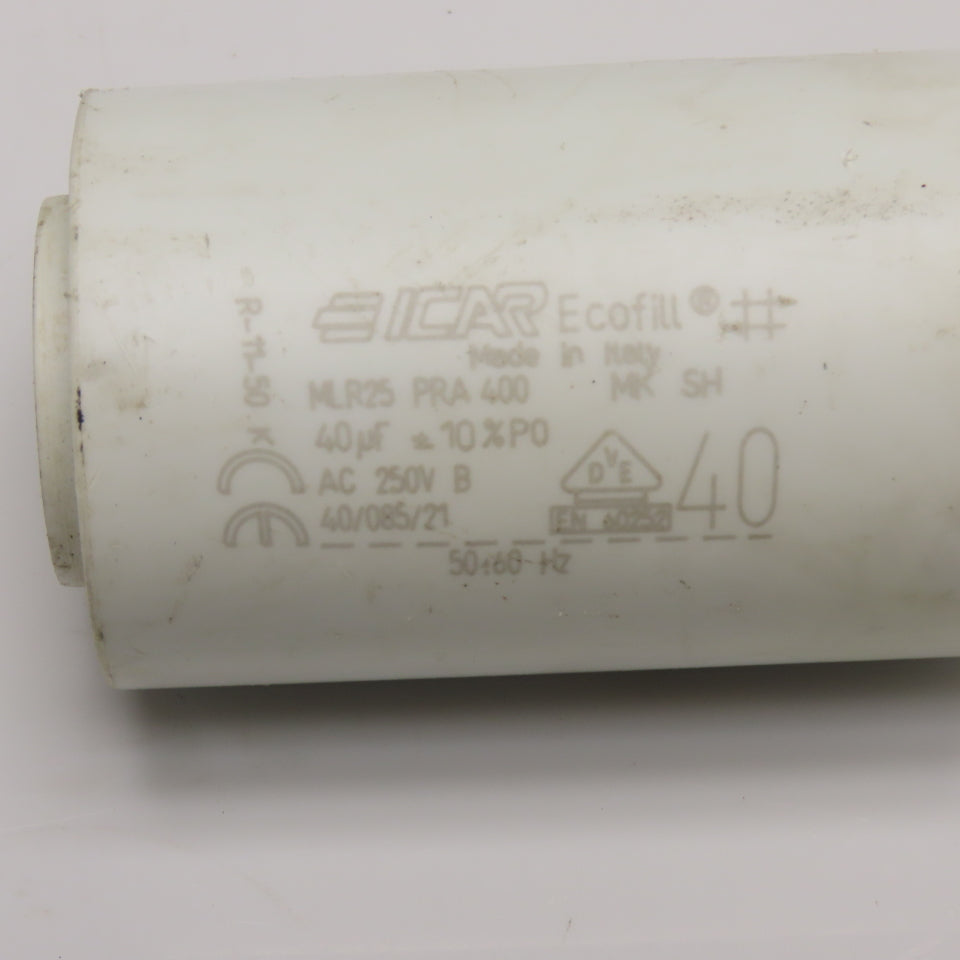 ICAR MLR25 PRA 400 40uF 250V AC Motor Run Capacitor 50/60Hz