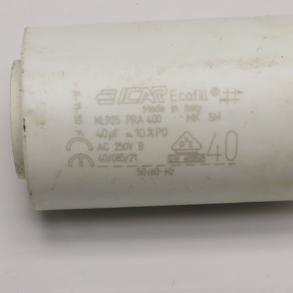 ICAR MLR25 PRA 400 40uF 250V AC Motor Run Capacitor 50/60Hz