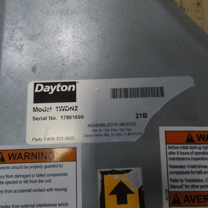 Dayton 1WDN2 48" Exhaust Supply Fan Housing ONLY (No Motor Or Blade)